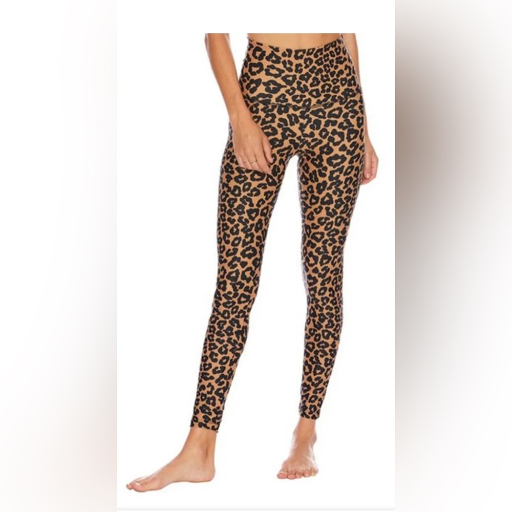 Women’s Beach Riot Piper High Rise Leopard Leggings Pants size Large